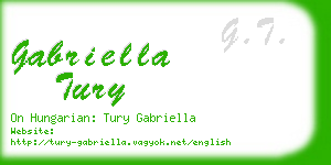 gabriella tury business card